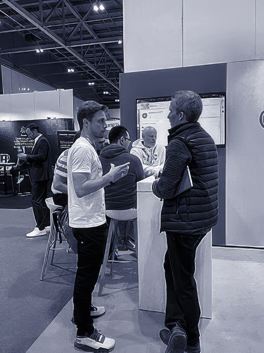 At a product launch