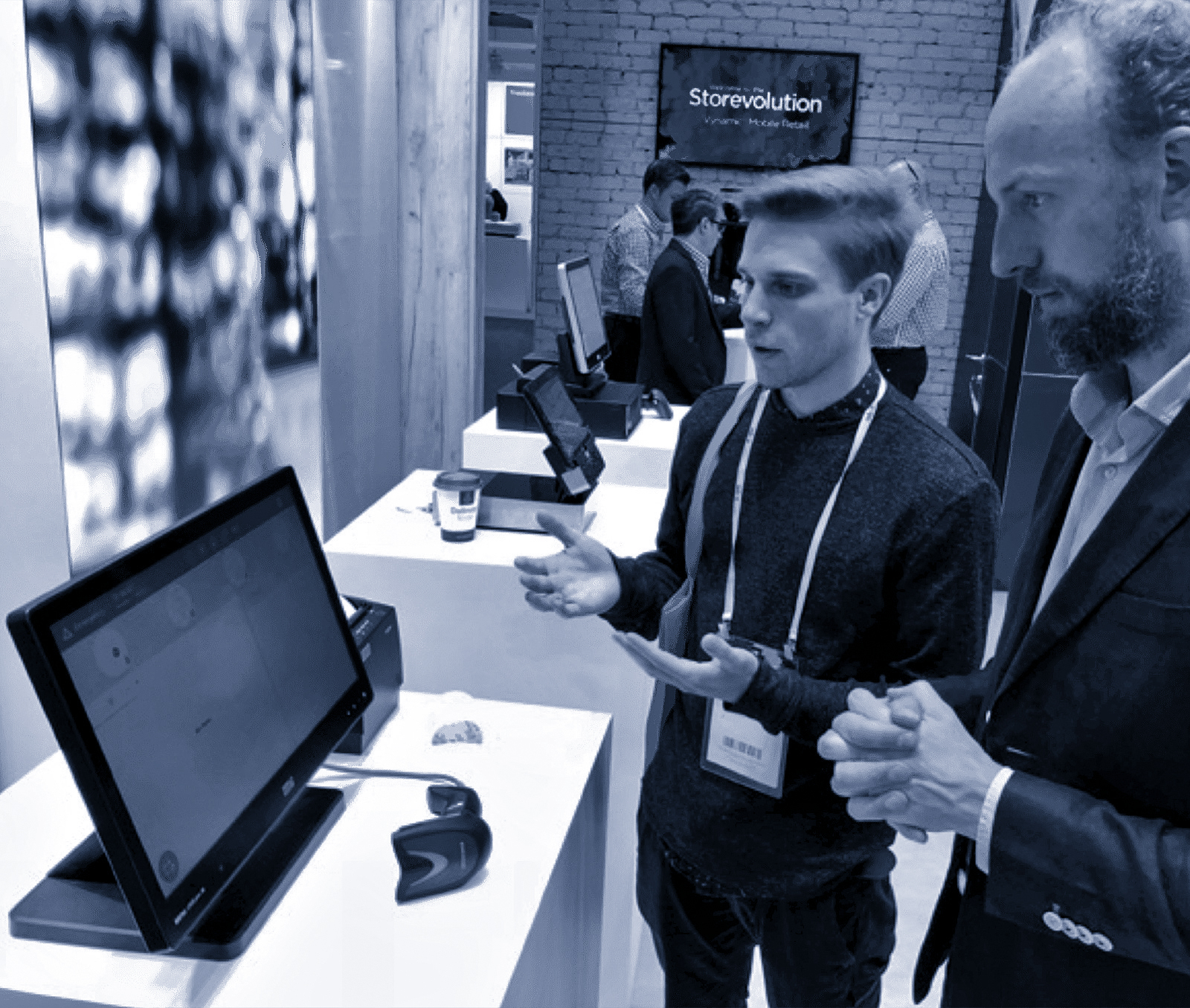 A live product demo in the field
